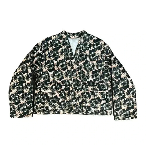 Rachel Comey Jackets & Blazers - Rachel Comey for Target Animal Print Quilted Jacket Size M Black White Green